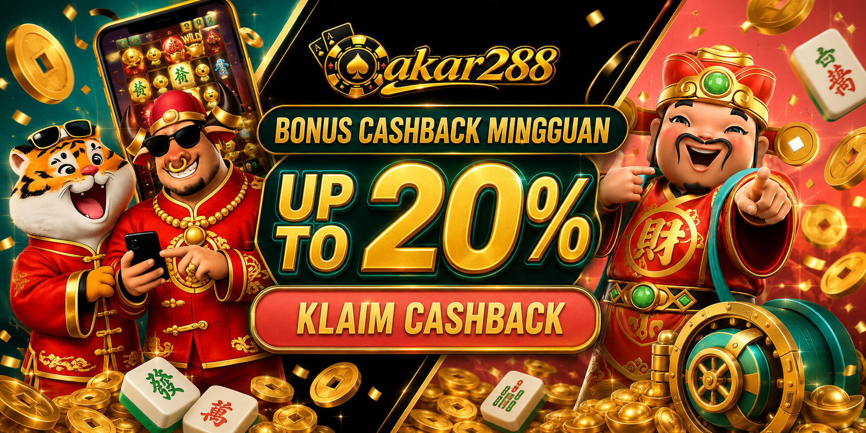CASHBACK MINGGUAN UP TO 20%