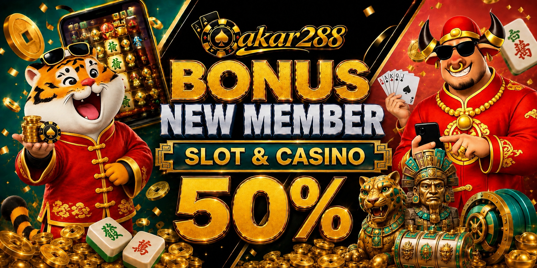 BONUS NEW MEMBER 50% SEMUA PROVIDER SLOT